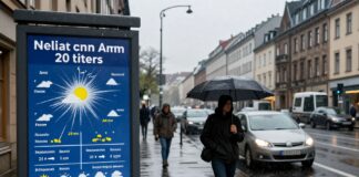 München erwartet bis zu 20 Liter Regen pro Quadratmeter am Wochenende