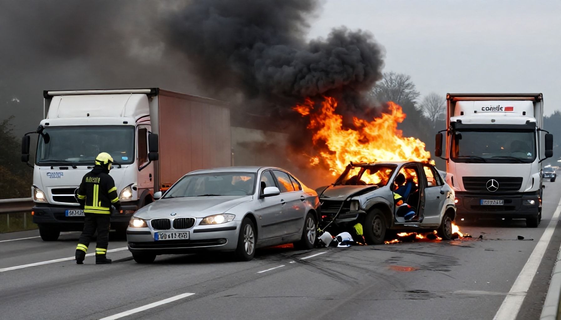 Wie es zum Frontalzusammenstoß kam