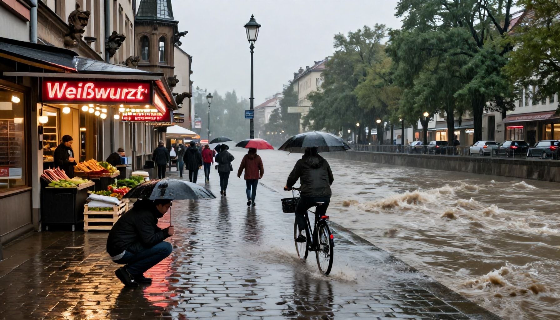 Wo es in München besonders nass wird