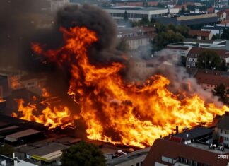 Massiver Brand in Kirchheim bei München: 85.000 Quadratmeter Fläche betroffen