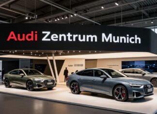 Neues Audi Zentrum an der Münchner Hochstraße eröffnet mit 12.000 qm Showfläche