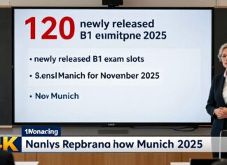 B1-Prüfung in München: 120 Plätze für November 2025 freigegeben