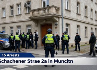 Polizei räumt besetzte Immobilie in der Schachener Straße 2a – 15 Festnahmen