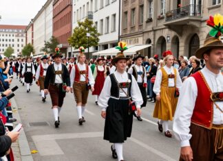 Münchens Charivari feiert 200 Jahre mit historischer Kostümparade durch die Innenstadt