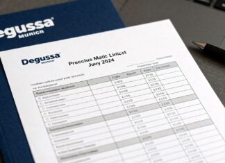Degussa München veröffentlicht aktualisierte Edelmetall-Preisliste für Juli 2024