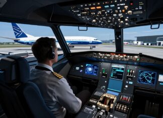 Neuer Boeing 737 MAX-Flugsimulator in München für Pilotentraining eröffnet