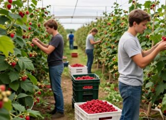 Münchens erste urbane Himbeerfarm liefert 500 Kilo pro Woche an Restaurants