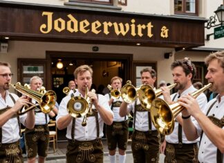 Traditionelles Jodler-Wirtshaus in München feiert 50-jähriges Bestehen mit originaler Blaskapelle