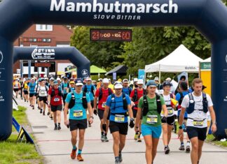 Rekordverdächtige 1.200 Wanderer starten beim 24-Stunden-Mammutmarsch in München