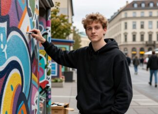 Max Joseph Platz: 25-jähriger Künstler aus Leipzig revolutioniert Street-Art-Szene
