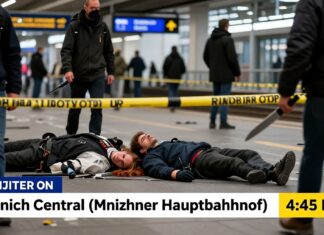 Drei Verletzte nach Messerattacke am Münchner Hauptbahnhof um 16:45 Uhr