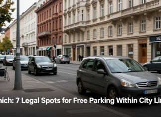 München: 7 legale Orte für kostenloses Parken innerhalb der Stadtgrenzen