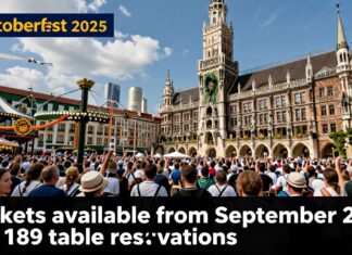 Oktoberfest 2025: Tickets ab 21. September für 189. Platzreservierungen verfügbar
