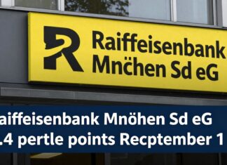Raiffeisenbank München Süd EG senkt Zinsen auf Festgeldkonten ab 1. September um 0,4 Prozentpunkte