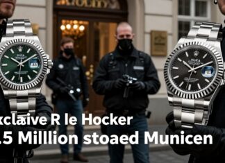 Exklusive Rolex-Uhren im Wert von 2,5 Millionen Euro in München gestohlen