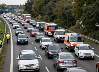 15 Kilometer Stau auf A9: München kämpft mit Mega-Stau nach Unfall bei Allershausen
