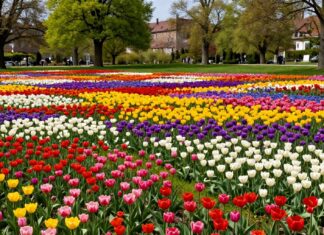 Münchens seltenes Blütenmeer: 10 Millionen Blumen verwandeln die Isarauen
