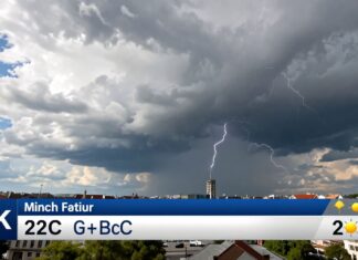 München erwartet heute 22 Grad und Gewitterrisiko am Nachmittag