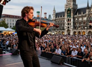 David Garrett begeistert 12.000 Fans bei Open-Air-Konzert in München