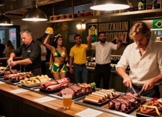 Münchens erste brasilianische Rodizio-Grillbar eröffnet mit 12 Fleischsorten und Live-Samba