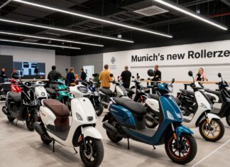 Münchens neue Rollerzentrale öffnet mit 12 Marken unter einem Dach